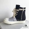 Rick Owens DRKSHDW High-Top Canvas Gray Wrinkle