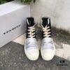 Rick Owens DRKSHDW High-Top Canvas White Crinkle