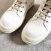 Rick Owens DRKSHDW All-White Canvas High-Top Lace-Up Headless Sneakers