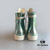 Rick Owens DRKSHDW Green Mirror High-top Lace-up Sneakers