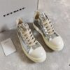 Rick Owens DRKSHDW Liquid Silver Low-top Lace-up Shoes