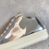 Rick Owens DRKSHDW Liquid Silver Low-top Lace-up Shoes
