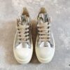 Rick Owens DRKSHDW Liquid Silver Low-top Lace-up Shoes