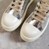 Rick Owens DRKSHDW Liquid Silver Low-top Lace-up Shoes