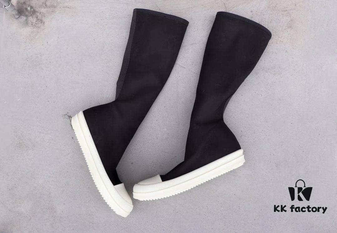 Rick Owens DRKSHDW Elastic Canvas Mid-Calf Boots
