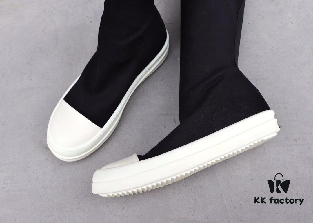 Rick Owens DRKSHDW Elastic Canvas Mid-Calf Boots