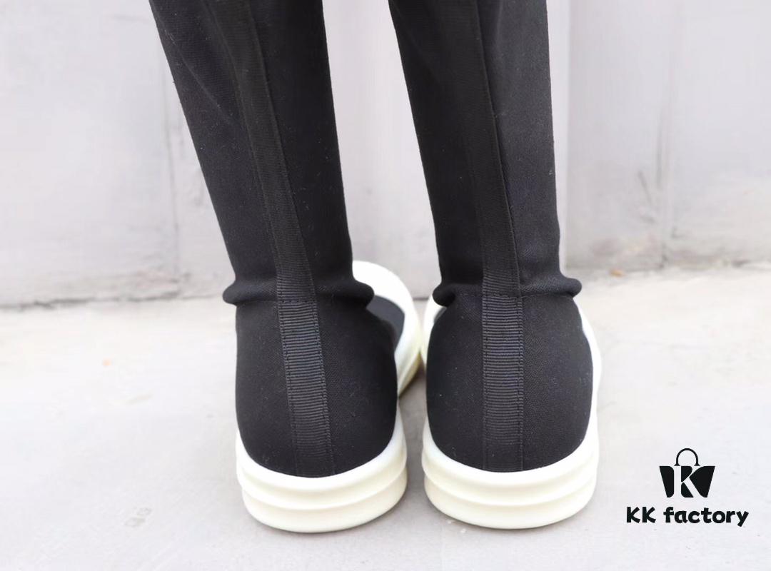 Rick Owens DRKSHDW Elastic Canvas Mid-Calf Boots