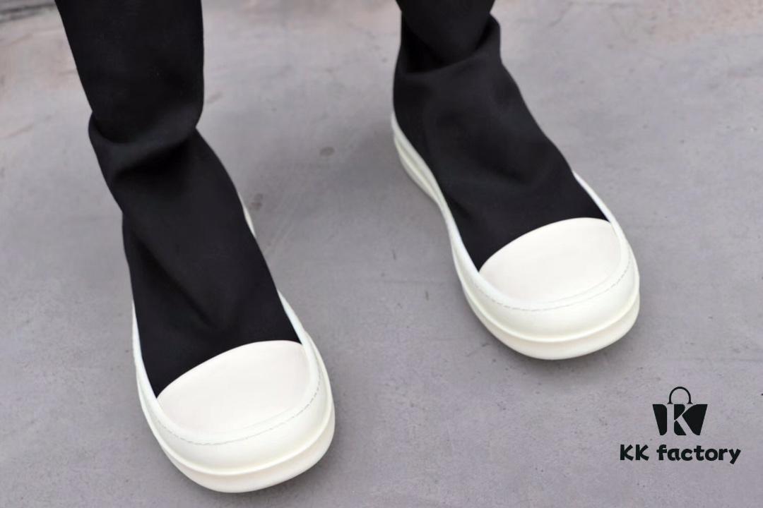 Rick Owens DRKSHDW Elastic Canvas Mid-Calf Boots