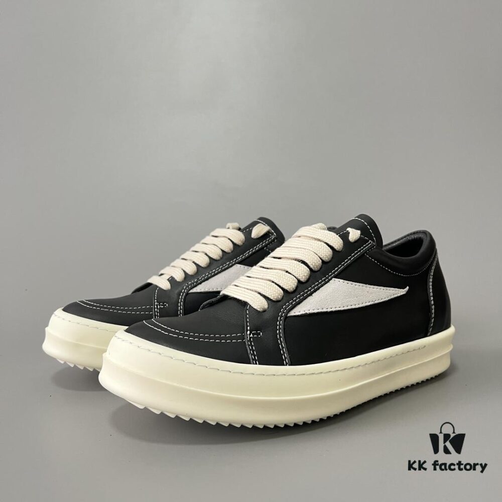 RICK Owens Full-Grain Calfskin Low-Cut Inspired by VANS