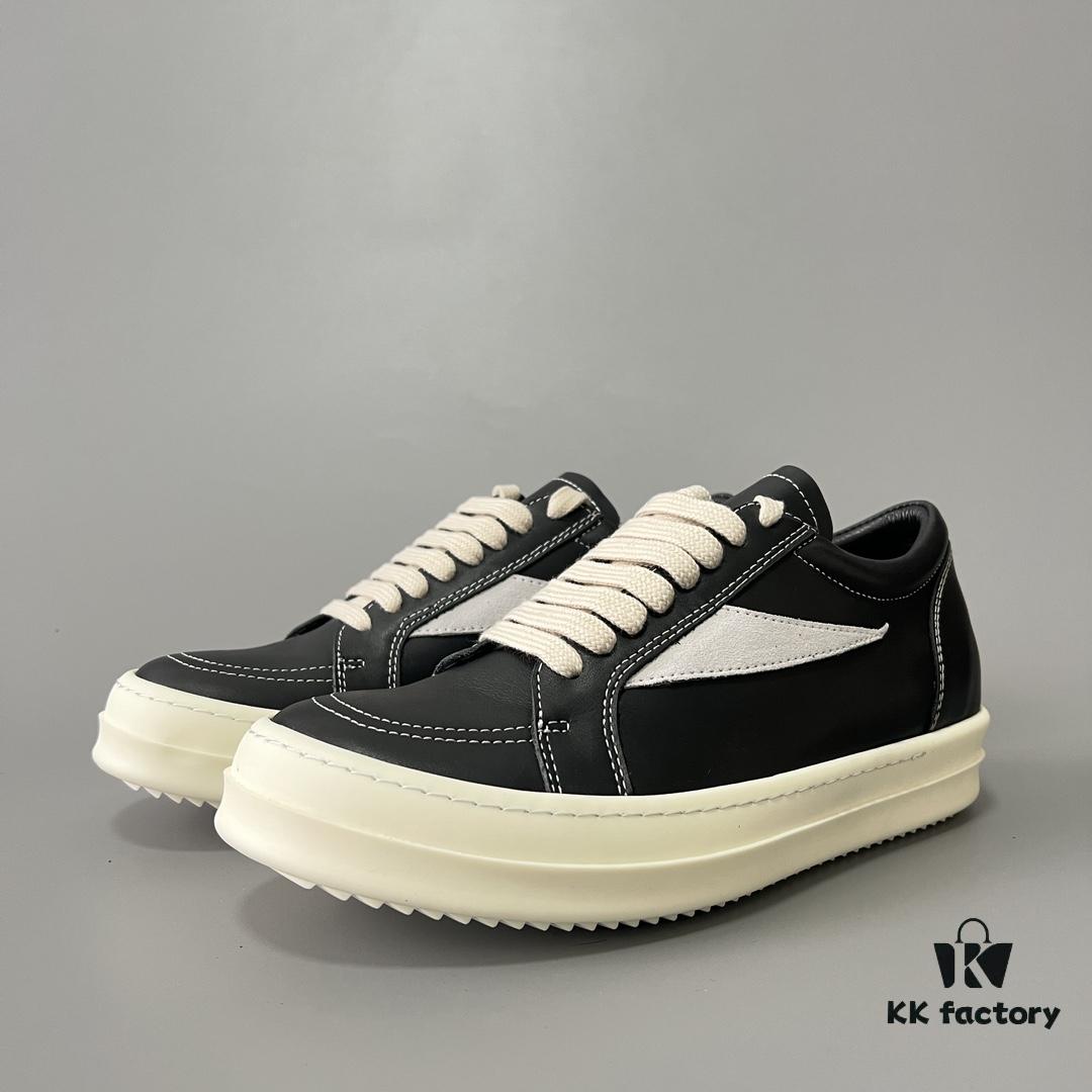 RICK Owens Full-Grain Calfskin Low-Cut Inspired by VANS