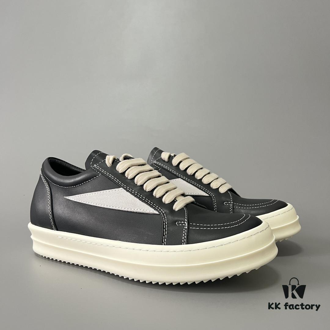 RICK Owens Full-Grain Calfskin Low-Cut Inspired by VANS