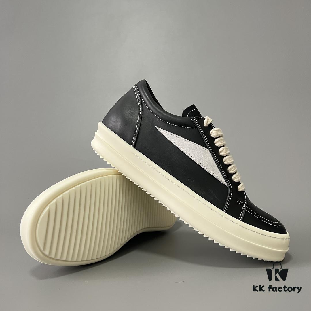 RICK Owens Full-Grain Calfskin Low-Cut Inspired by VANS