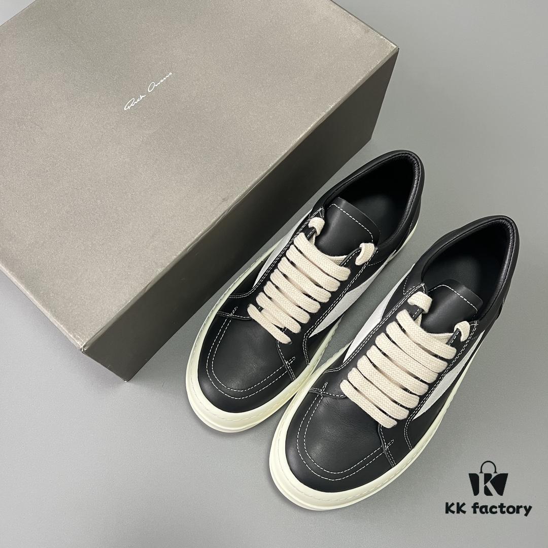 RICK Owens Full-Grain Calfskin Low-Cut Inspired by VANS