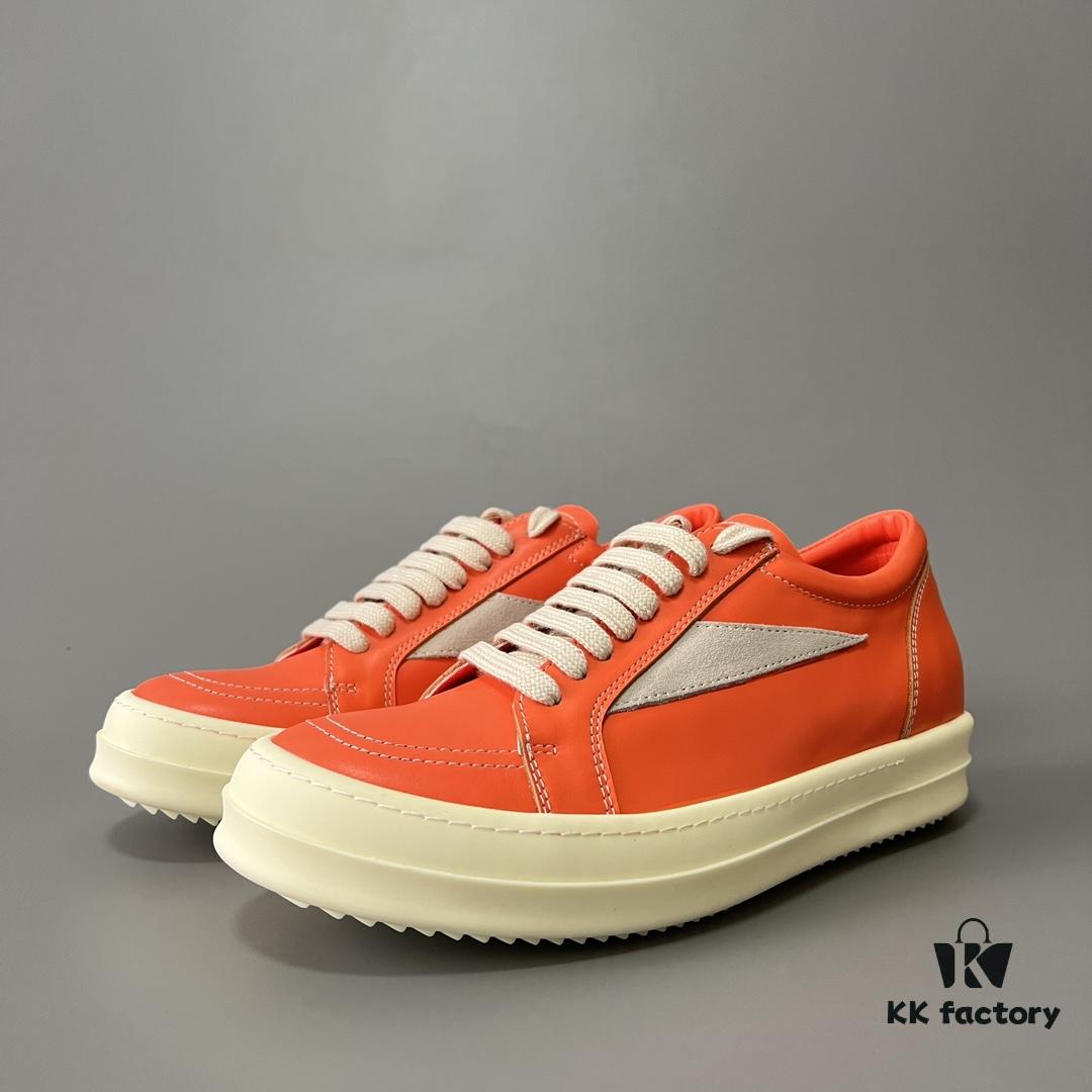 RICK Owens Orange Suede Low-top Shoes Inspired by VANS