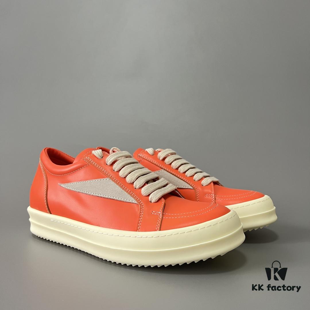 RICK Owens Orange Suede Low-top Shoes Inspired by VANS