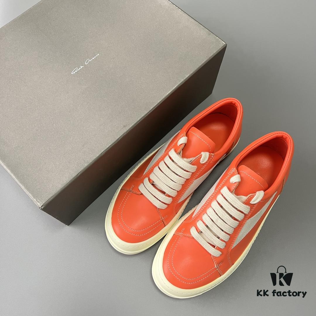 RICK Owens Orange Suede Low-top Shoes Inspired by VANS
