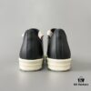 Rick Owens 2022 New Chunky Lace Series - Mainline Black Low-Top Leather Lace-Up Shoes