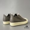 Rick Owens 2022 New Chunky Lace Series - Mainline Grey Low-Cut Leather Lace-Up Shoes