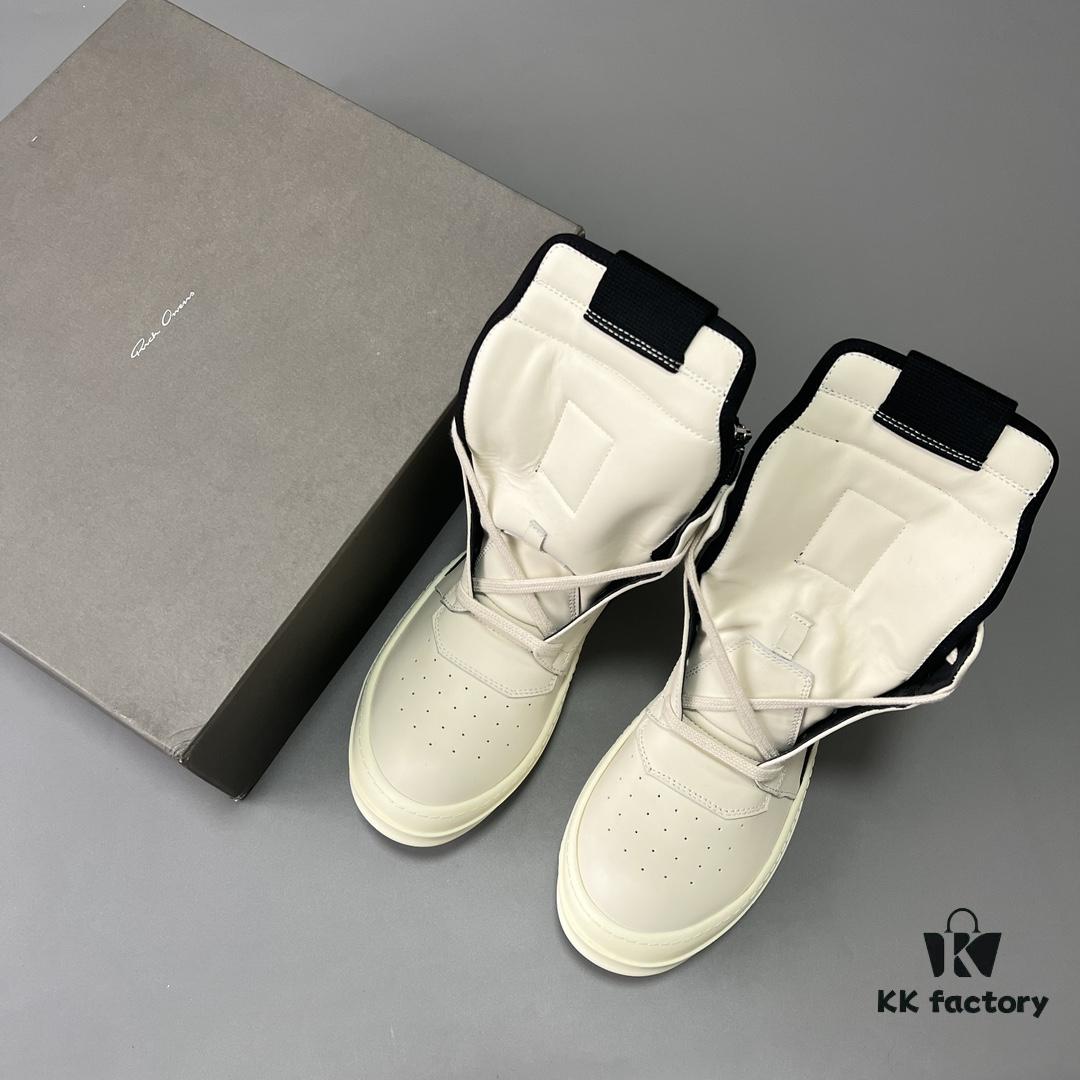 Rick Owens White Black Inverted Triangle