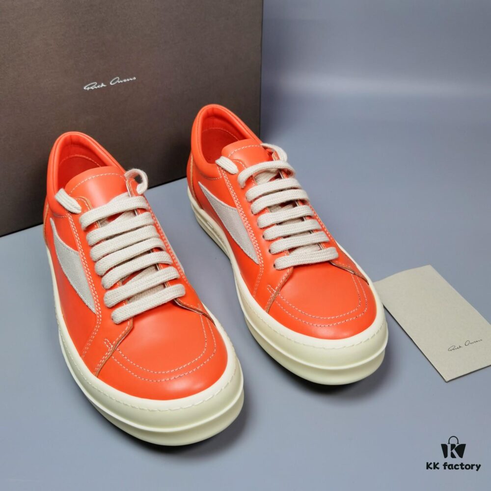 RICK Owens Orange Suede Low-top Shoes Inspired by VANS