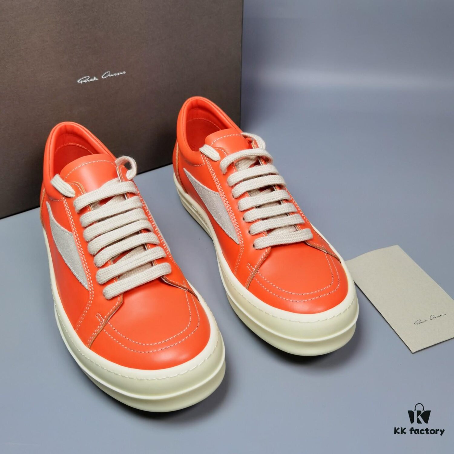 RICK Owens Orange Suede Low-top Shoes Inspired by VANS