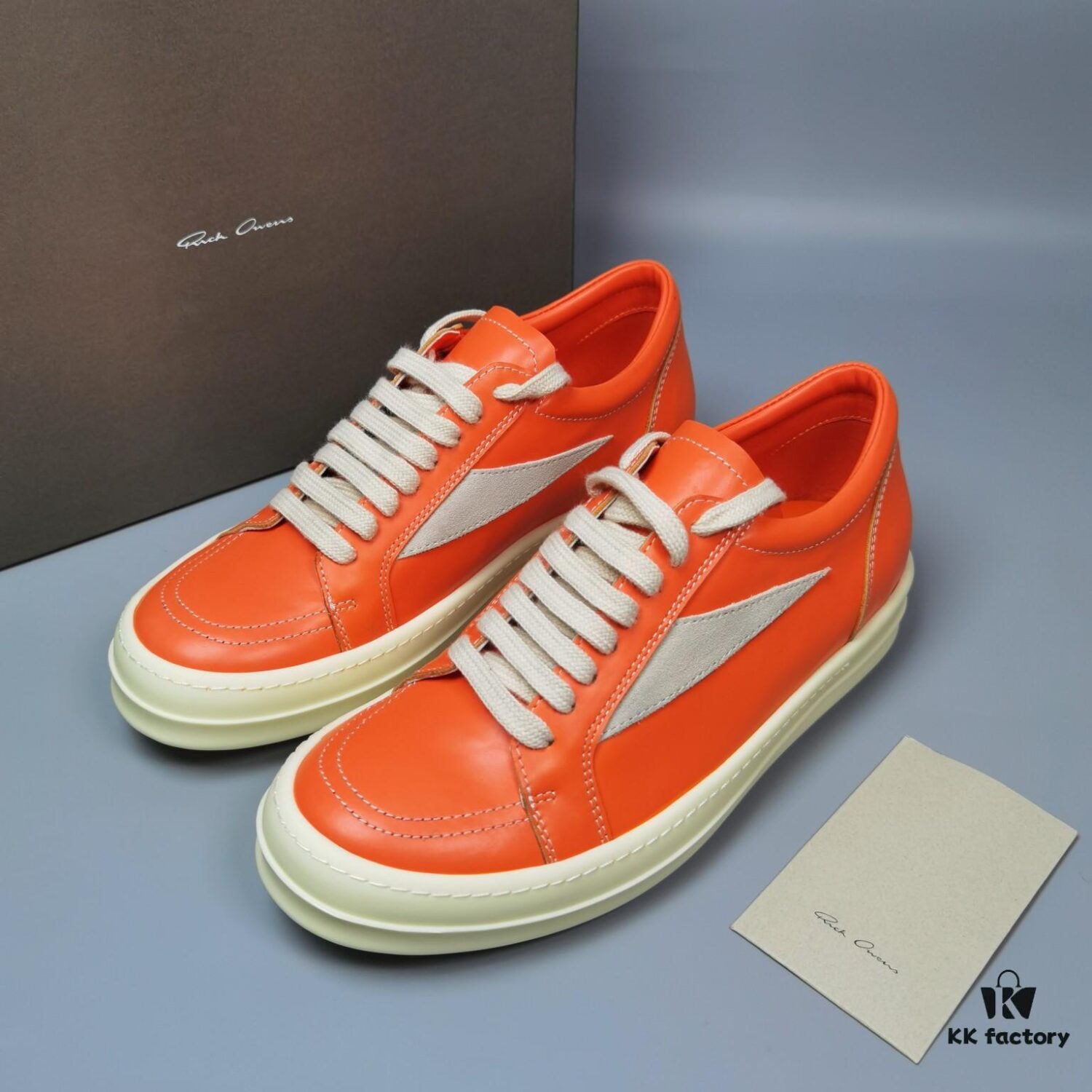 RICK Owens Orange Suede Low-top Shoes Inspired by VANS