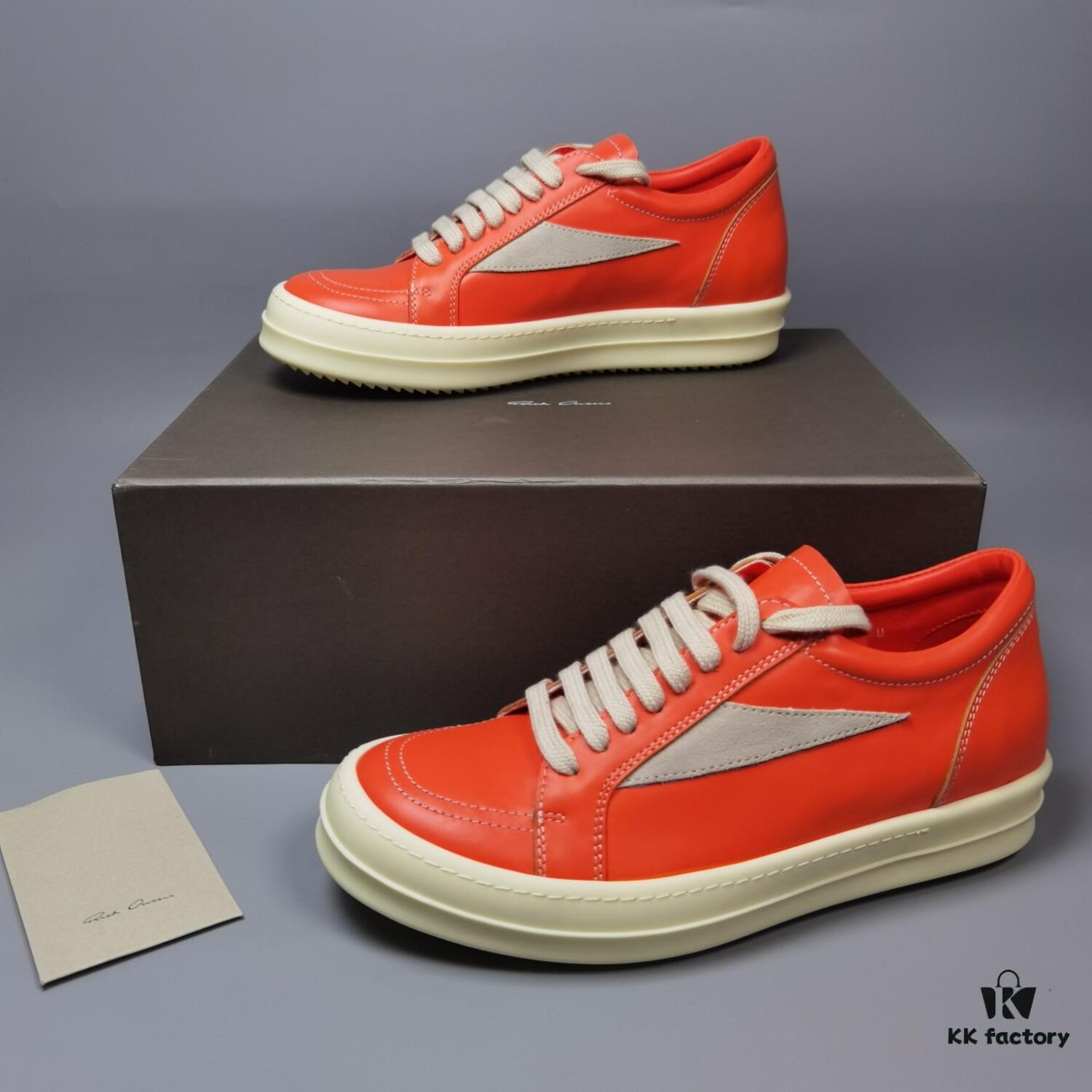 RICK Owens Orange Suede Low-top Shoes Inspired by VANS