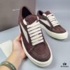 RICK Owens Brown Suede Low-top Shoes Inspired by VANS Design