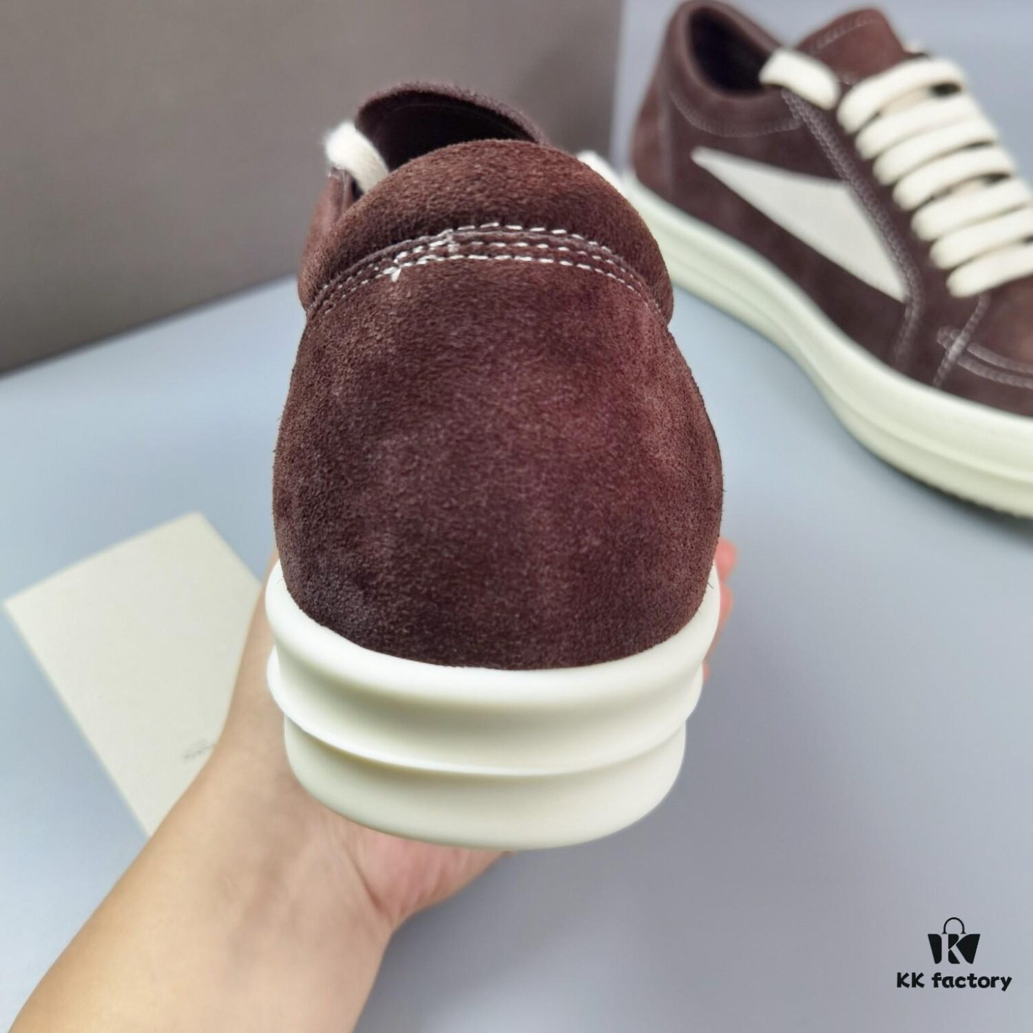 RICK Owens Brown Suede Low-top Shoes Inspired by VANS Design