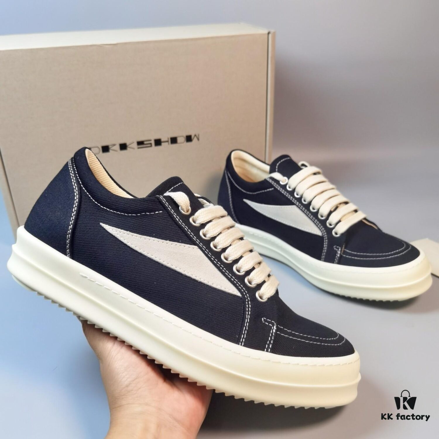 Rick Owens DRKSHDW Twill Low-top Vans Style