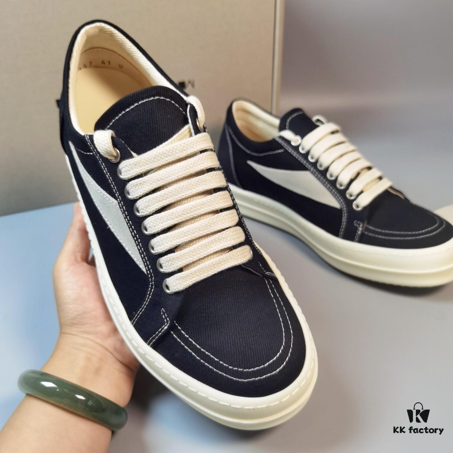 Rick Owens DRKSHDW Twill Low-top Vans Style