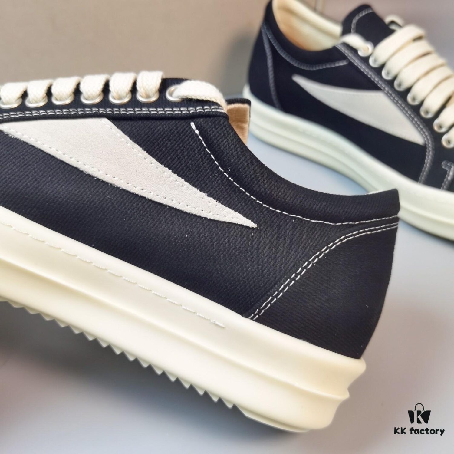 Rick Owens DRKSHDW Twill Low-top Vans Style