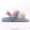 UGG Rongye New Arrival ❄ Anglababy Same Style 💋 Cozy Fashion Series Heels 👠 Romantic Fluffy Fantasy Collection 👠 10mm Fluffy Sheepskin Upper with UGG-Branded Elastic Heel Strap for Seamless Transition Between Slippers and Comfortable Casual Shoes