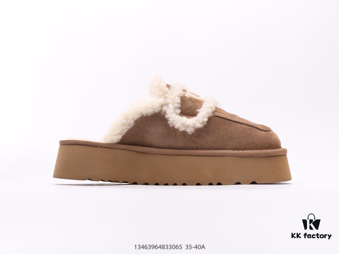UGG Sheepskin Slippers, Snow Boots with Playful and Versatile Style, Authentic U.S. Luxury Brand Flat Series Winter Warm Indoor Outdoor Shoes, Waterproof and Stain-Resistant Premium Leather Upper, Non-Slip Durable Lightweight Sole, Stylish Unisex Fashion for Cold Weather