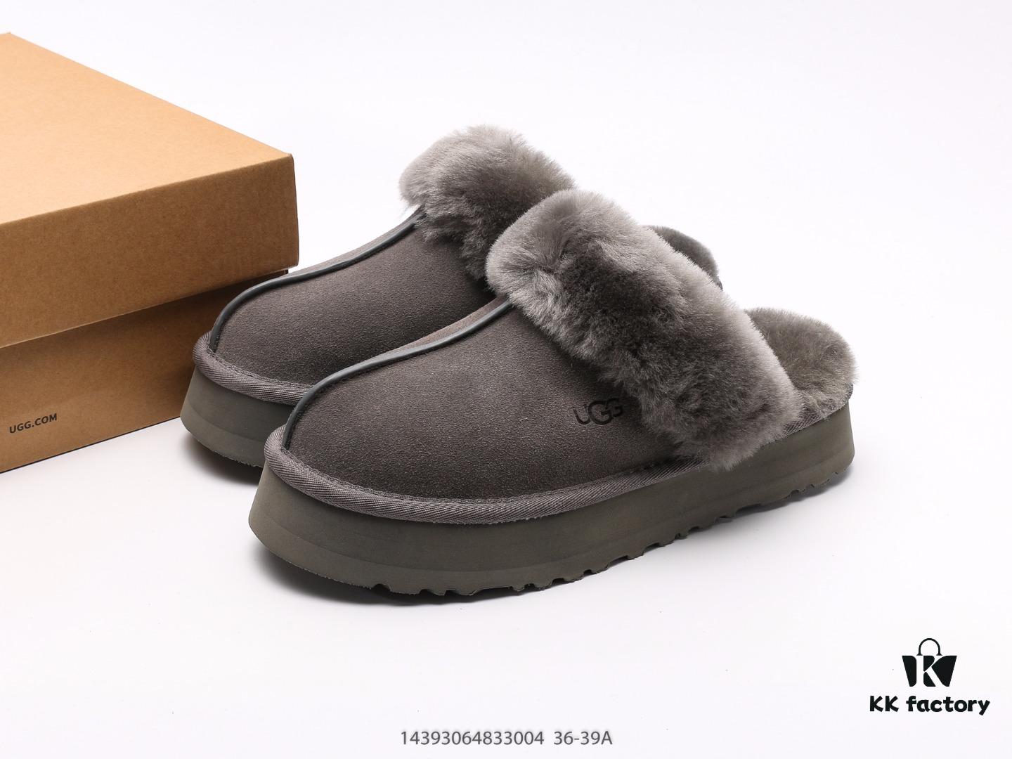 UGG Diaquette Women's Winter Platform Snow Boots with Wool Insole, Trendy Slippers for Indoor and Outdoor Wear