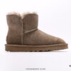 UGG Full Wool Lining Top Quality Shearling Warm Snow Boots from Australia, Luxury Brand Couple Style, UGG-5877 Official Website Synchronized, Made from Imported Cowhide with Fine Stitching, Imported Rubber Foam Outsole (Comfortable, Soft, Wear-Resistant), Genuine Quality and Exquisite Craftsmanship, Instantly Irresistible