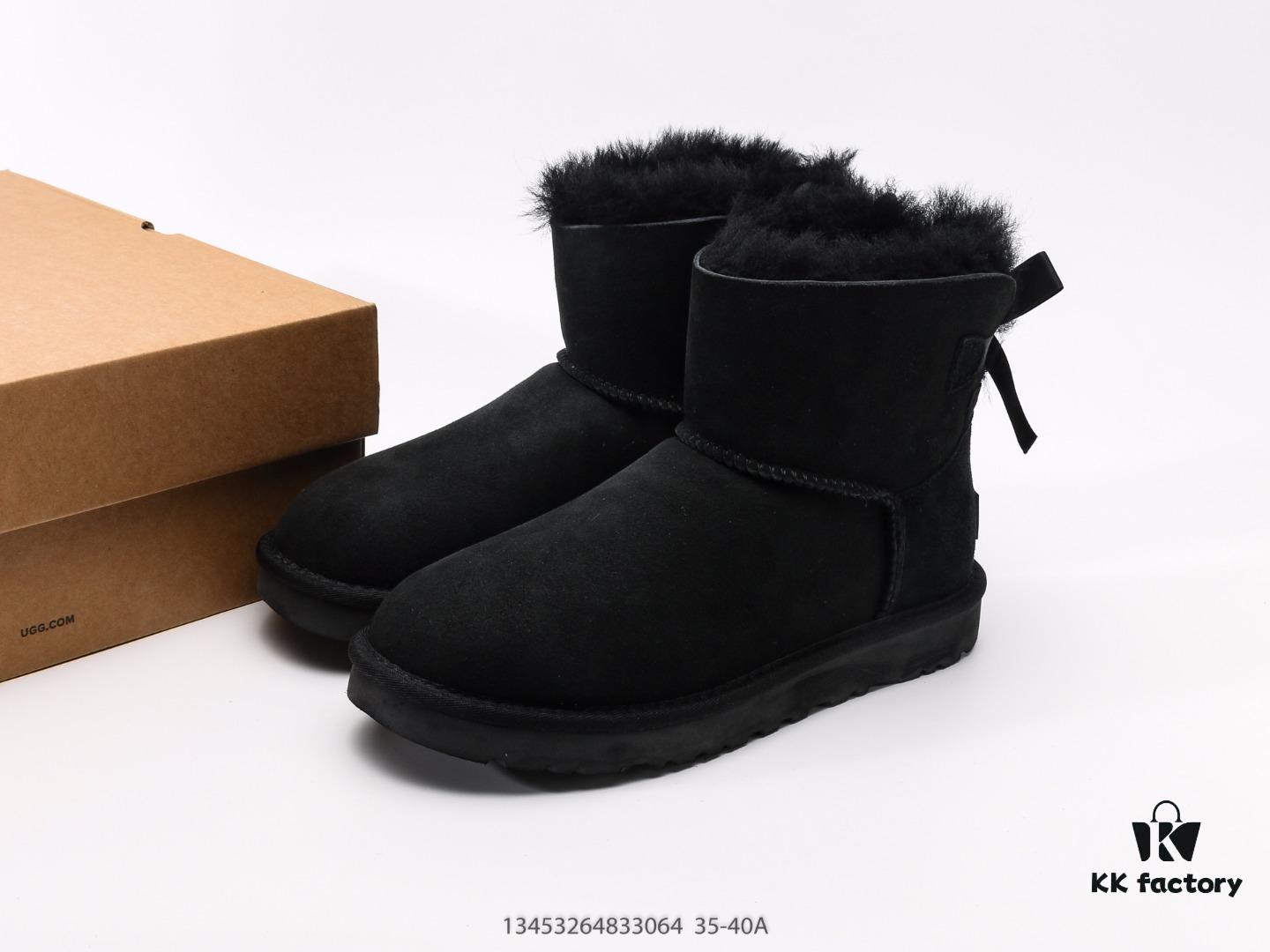 UGG Full Wool Lining Top Quality Sheepskin Winter Boots from Australia, Warm Luxury Brand Unisex Style, UGG-5877 Official Website Synchronized, Made from Imported Cowhide with Fine Craftsmanship, Comfortable and Durable Rubber Foam Outsole