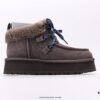 UGG Full Wool Lining Top-Quality Genuine Sheepskin Warm Snow Boots from Australia, Luxury Brand Unisex Style UGG-5877 Official Website Synchronized, Made with Imported Cowhide and Fine Craftsmanship, Comfortable, Soft, and Durable Imported Rubber Foam Outsole
