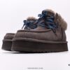 UGG Full Wool Lining Top-Quality Genuine Sheepskin Warm Snow Boots from Australia, Luxury Brand Unisex Style UGG-5877 Official Website Synchronized, Made with Imported Cowhide and Fine Craftsmanship, Comfortable, Soft, and Durable Imported Rubber Foam Outsole