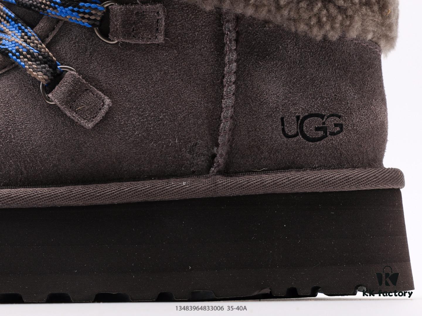 UGG Full Wool Lining Top-Quality Genuine Sheepskin Warm Snow Boots from Australia, Luxury Brand Unisex Style UGG-5877 Official Website Synchronized, Made with Imported Cowhide and Fine Craftsmanship, Comfortable, Soft, and Durable Imported Rubber Foam Outsole