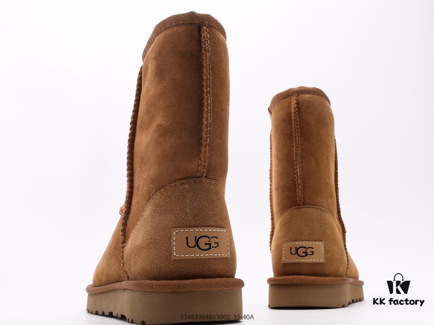 UGG Full Wool Lining Top Quality Sheepskin Winter Boots from Australia, Warm Luxury Brand Unisex Style, UGG-5877 Official Website Synchronized, Made with Imported Cowhide and Precision Stitching, Featuring Imported Rubber Foam Outsole (Comfortable, Soft, Wear-Resistant), Excellent Craftsmanship That Wins Your Heart at First Sight