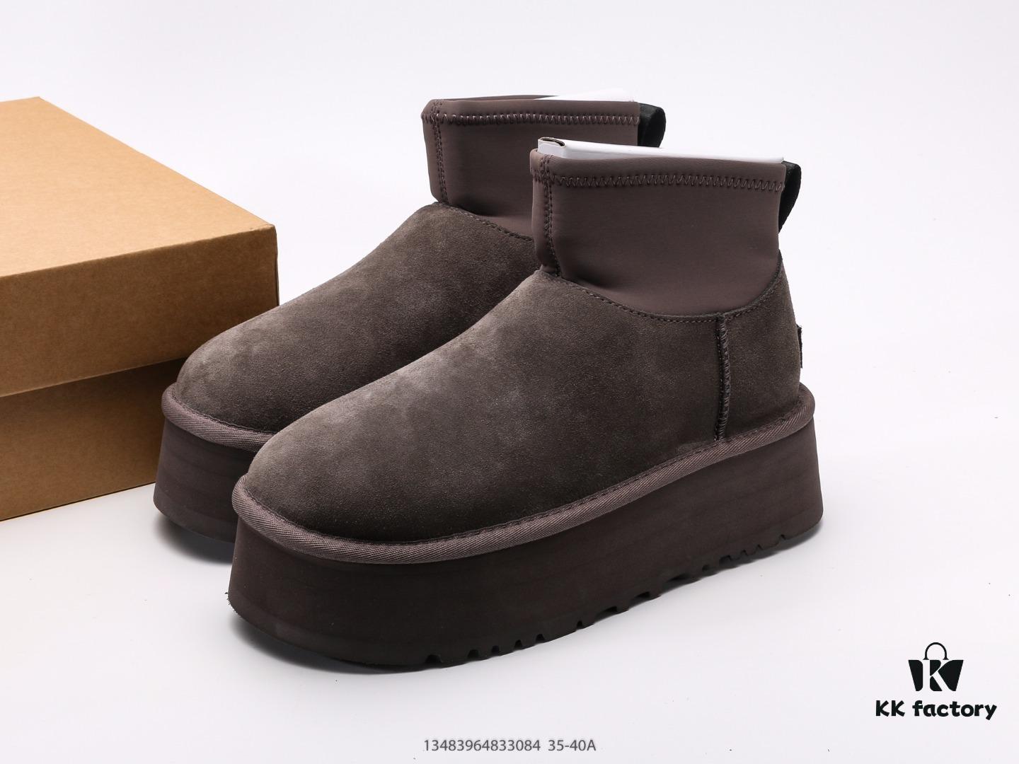UGG Full Wool Lining Top Quality Sheepskin Snow Boots from Australia, Warm Luxury Brand Unisex Style