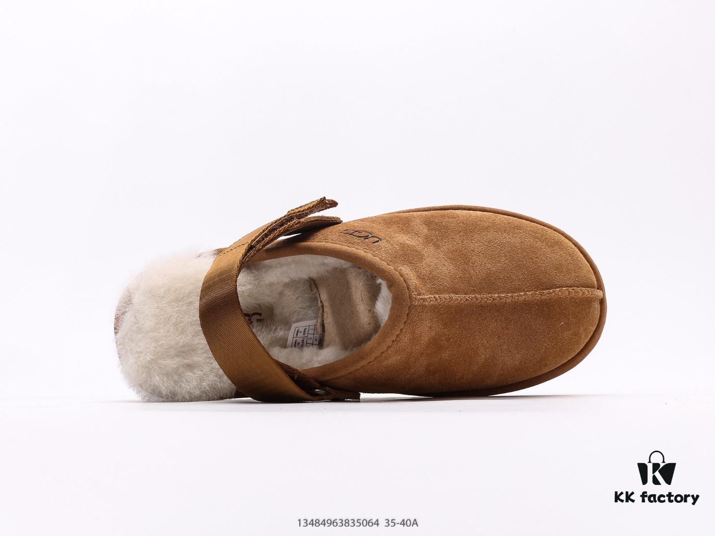 UGG Flat Series Winter Wool Integrated Snow Casual Warm Fuzzy Indoor Slippers