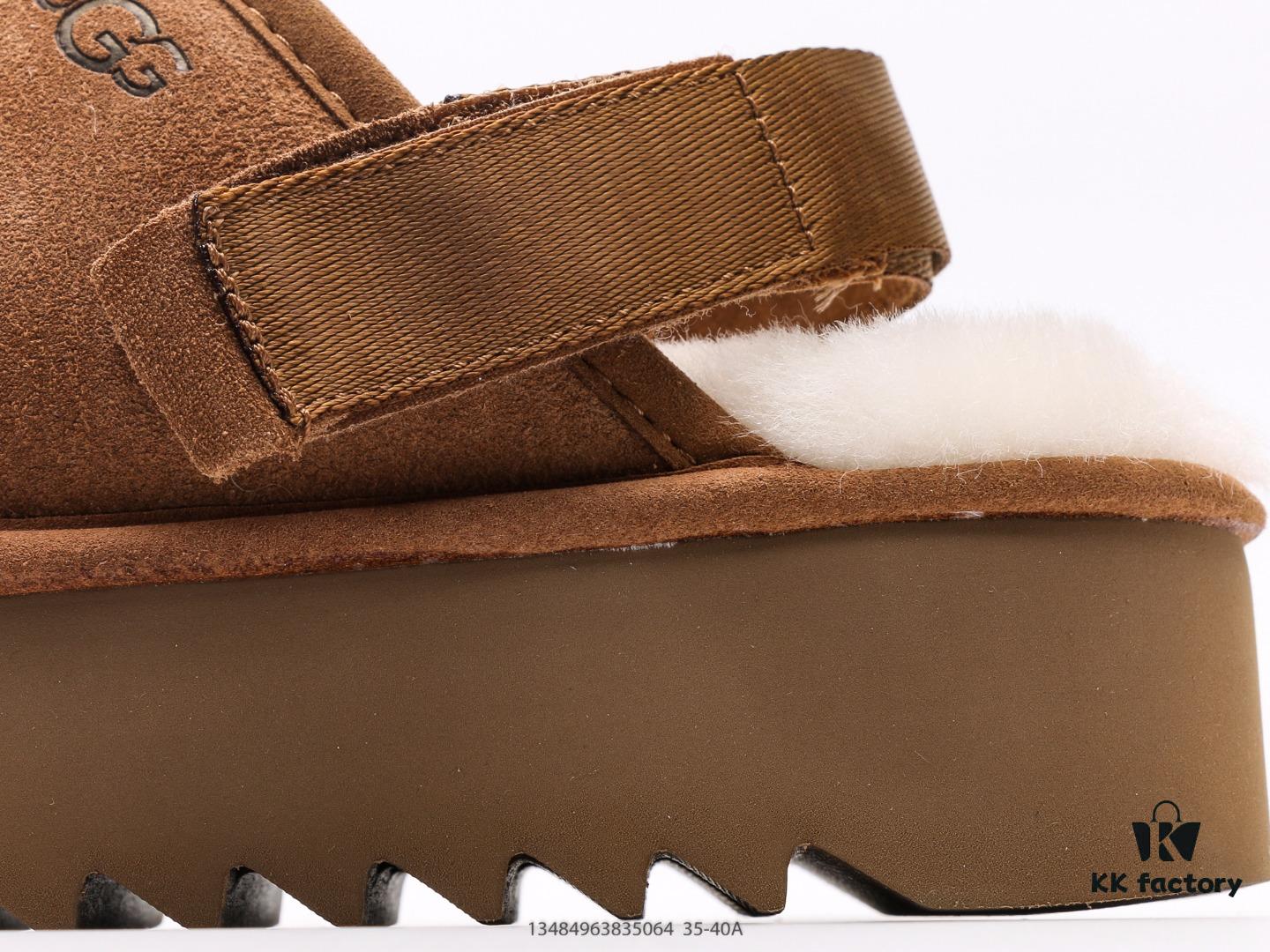 UGG Flat Series Winter Wool Integrated Snow Casual Warm Fuzzy Indoor Slippers