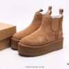 High-End Quality Sheepskin Integrated Warm Snow Boots from Australian Luxury Brand, Couples Style UGG-5877 Official Website Synchronized, Made with Imported Cowhide, Exquisitely Crafted with Imported Rubber Foam Outsole (Comfortable, Soft, Wear-Resistant), Genuine Quality, Superb Workmanship, Instantly Love at First Sight