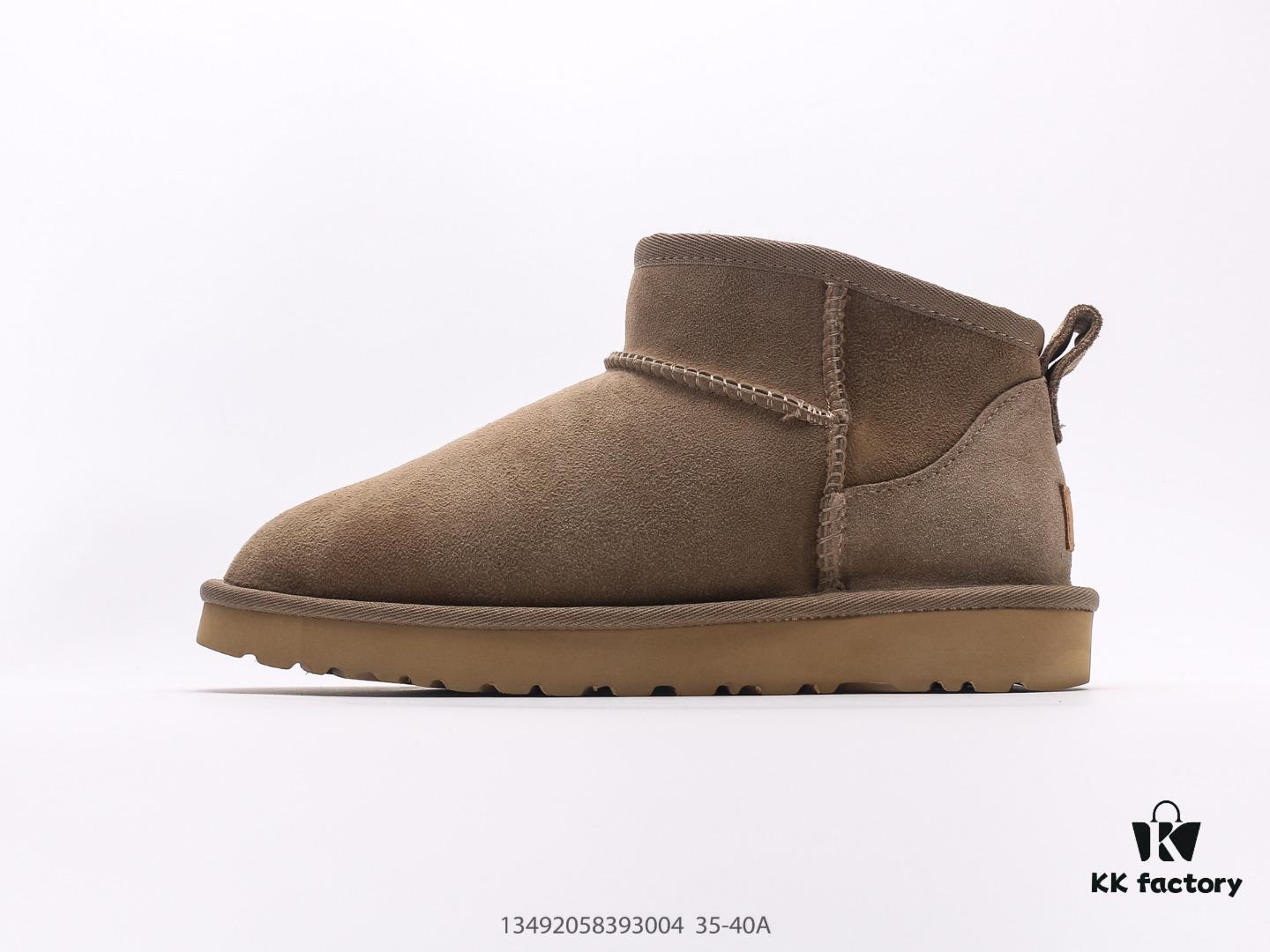 UGG Outdoor Snow Boots for Women, Official Synchronized Packaging, Inspection Label, Premium Original Water-Repellent and Stain-Resistant Leather, Anti-Slip Durable Lightweight Outsole, Short Boots, Stylish British Design, Warm and Comfortable Winter Fashion Footwear