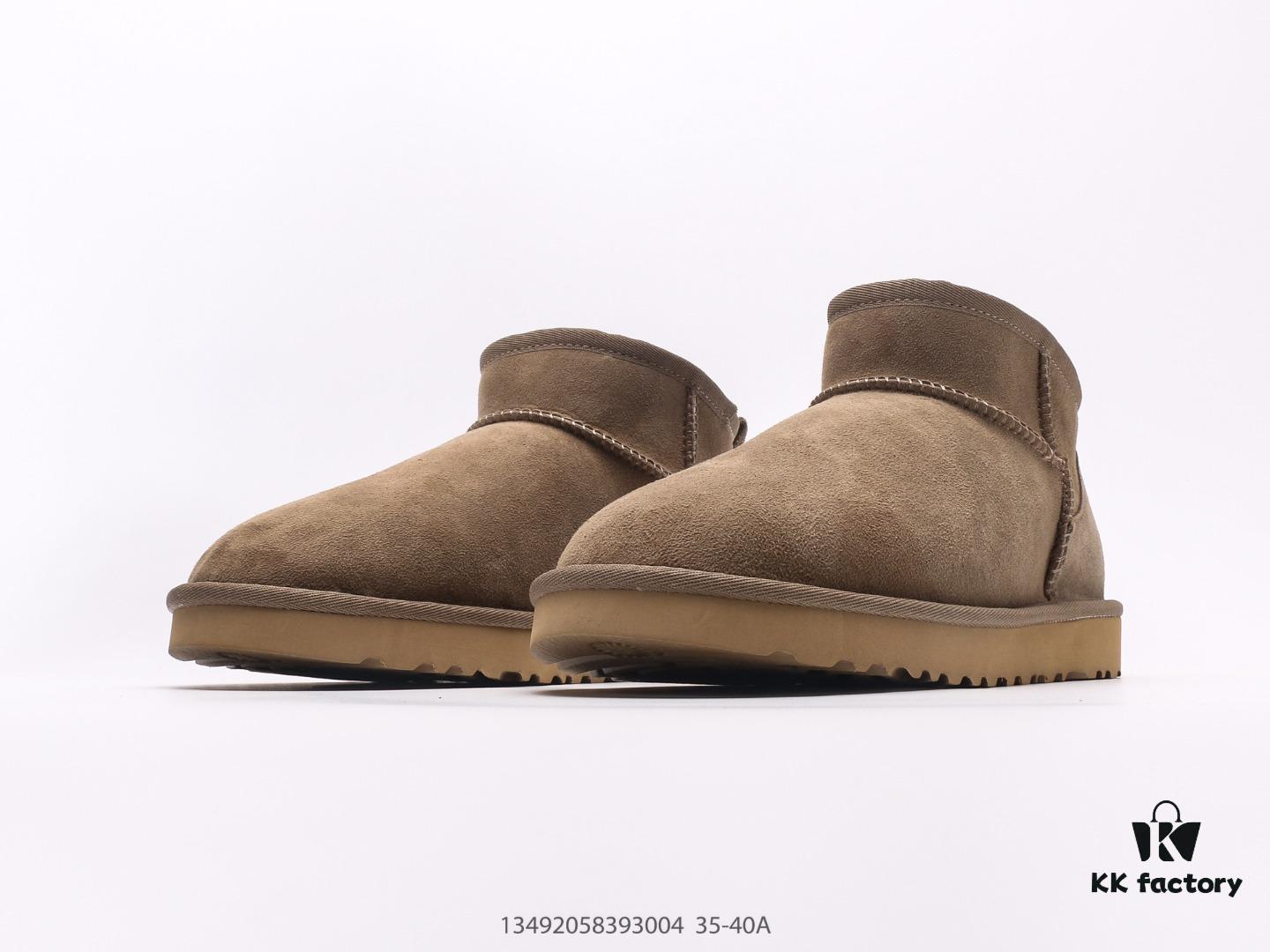 UGG Outdoor Snow Boots for Women, Official Synchronized Packaging, Inspection Label, Premium Original Water-Repellent and Stain-Resistant Leather, Anti-Slip Durable Lightweight Outsole, Short Boots, Stylish British Design, Warm and Comfortable Winter Fashion Footwear