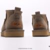 UGG Outdoor Snow Boots for Women, Official Synchronized Packaging, Inspection Label, Premium Original Water-Repellent and Stain-Resistant Leather, Anti-Slip Durable Lightweight Outsole, Short Boots, Stylish British Design, Warm and Comfortable Winter Fashion Footwear