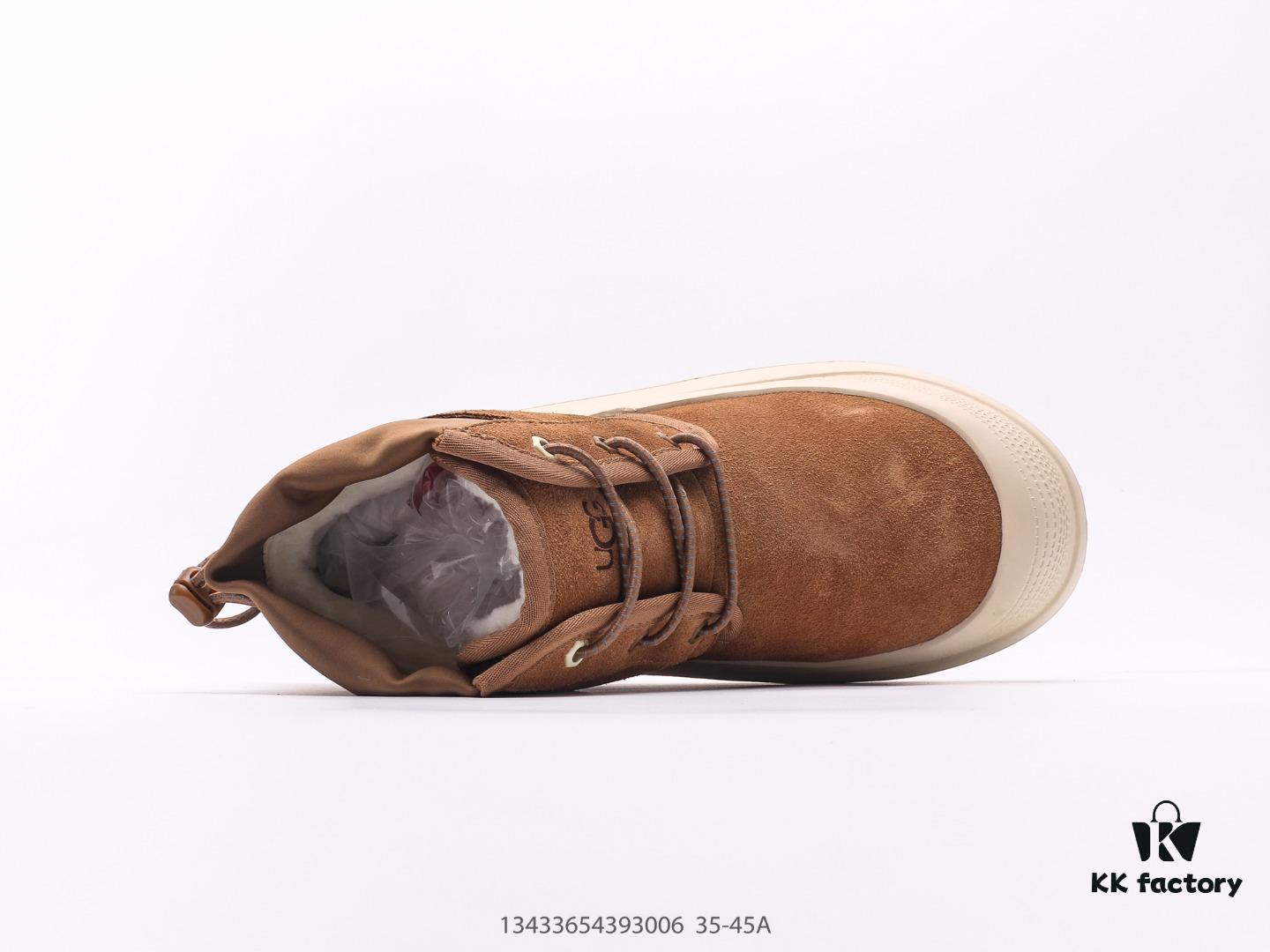 UGG Weather Hybrid Tasman Waterproof Low-Top Shoes with Color-Blocking Design, Premium Imported Luofeng Sheepskin and Wool Upper, Slip-On Drawstring Style for Easy Wear, TPU Molded Refined Suede Upper, Integrated Wool Insole