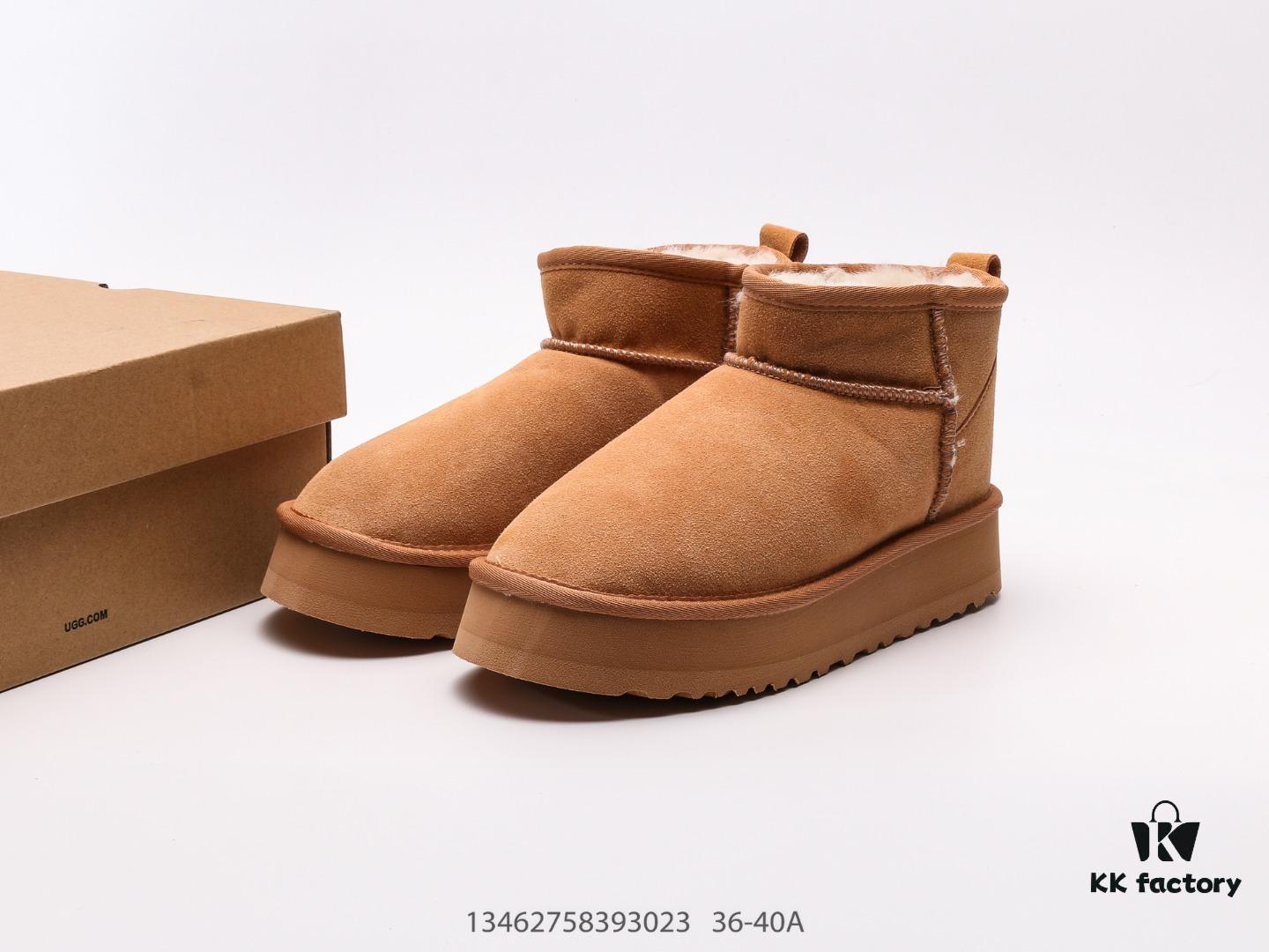 UGG Zhou Dongyu Mini Short Boots Autumn and Winter Sheepskin Shearling Snow Boots
